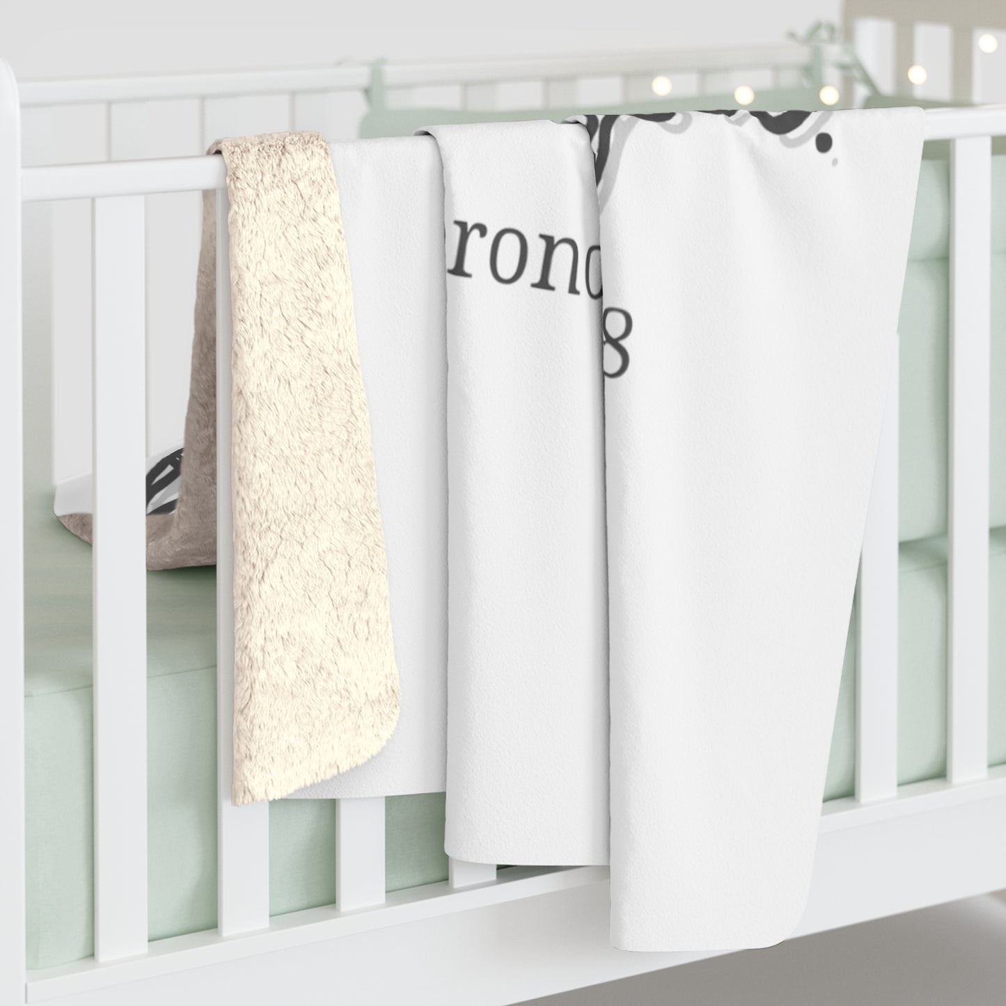 'Never Leave you" Sherpa Fleece Blanket