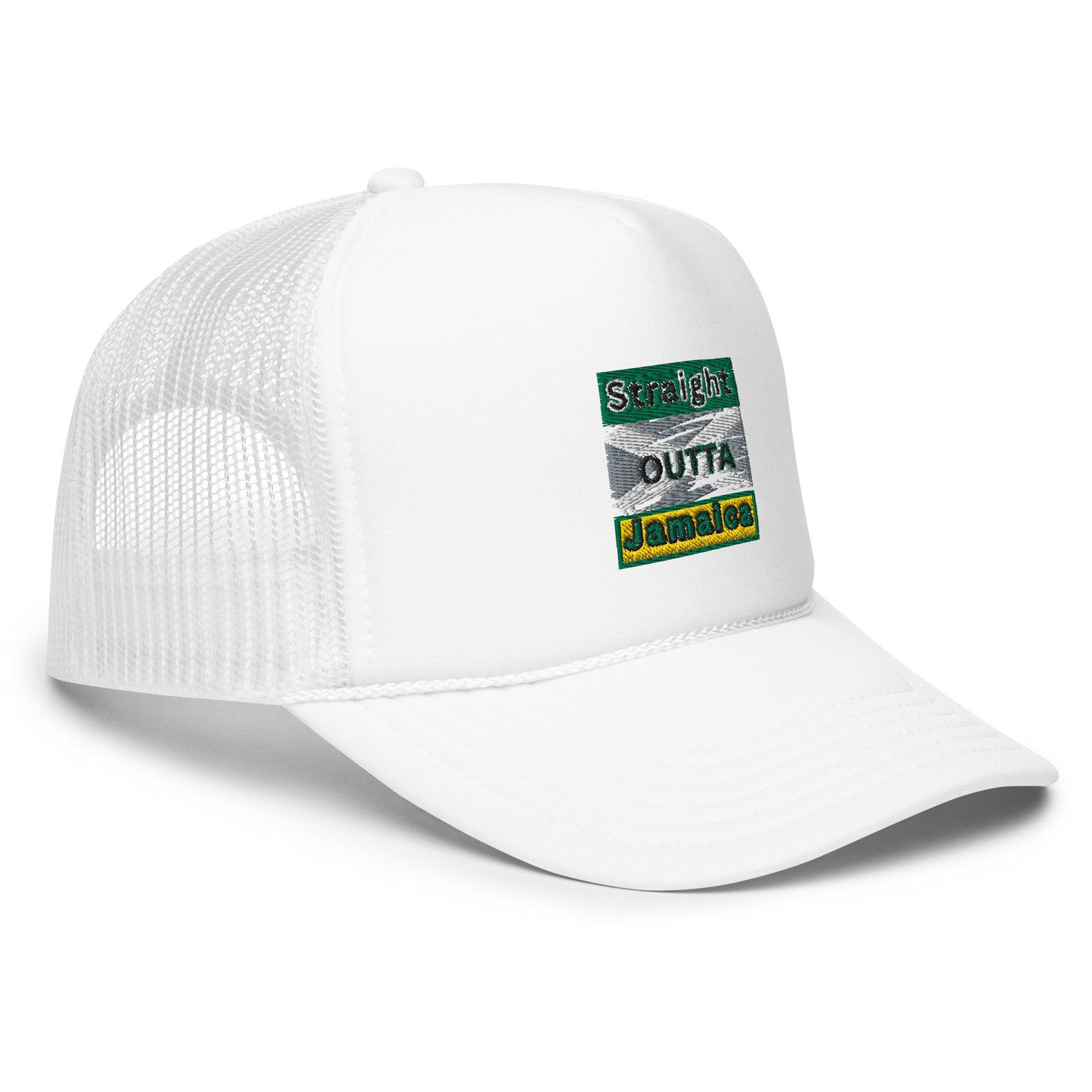"STRAIGHT OUTTA JAMAICA" Foam trucker hat