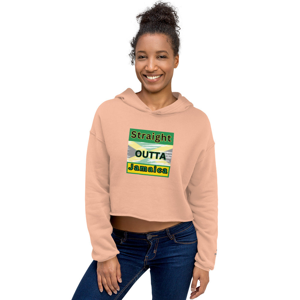 "Outta Jamaica"Crop Hoodie