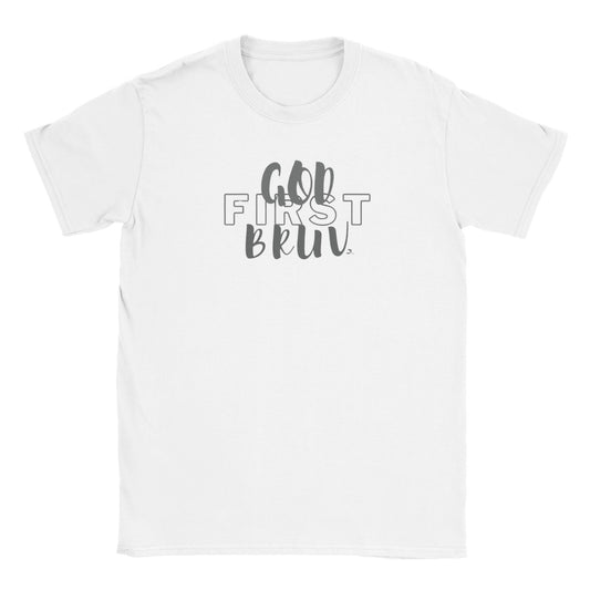 "God First Bruv" Classic Unisex Crewneck T-shirt