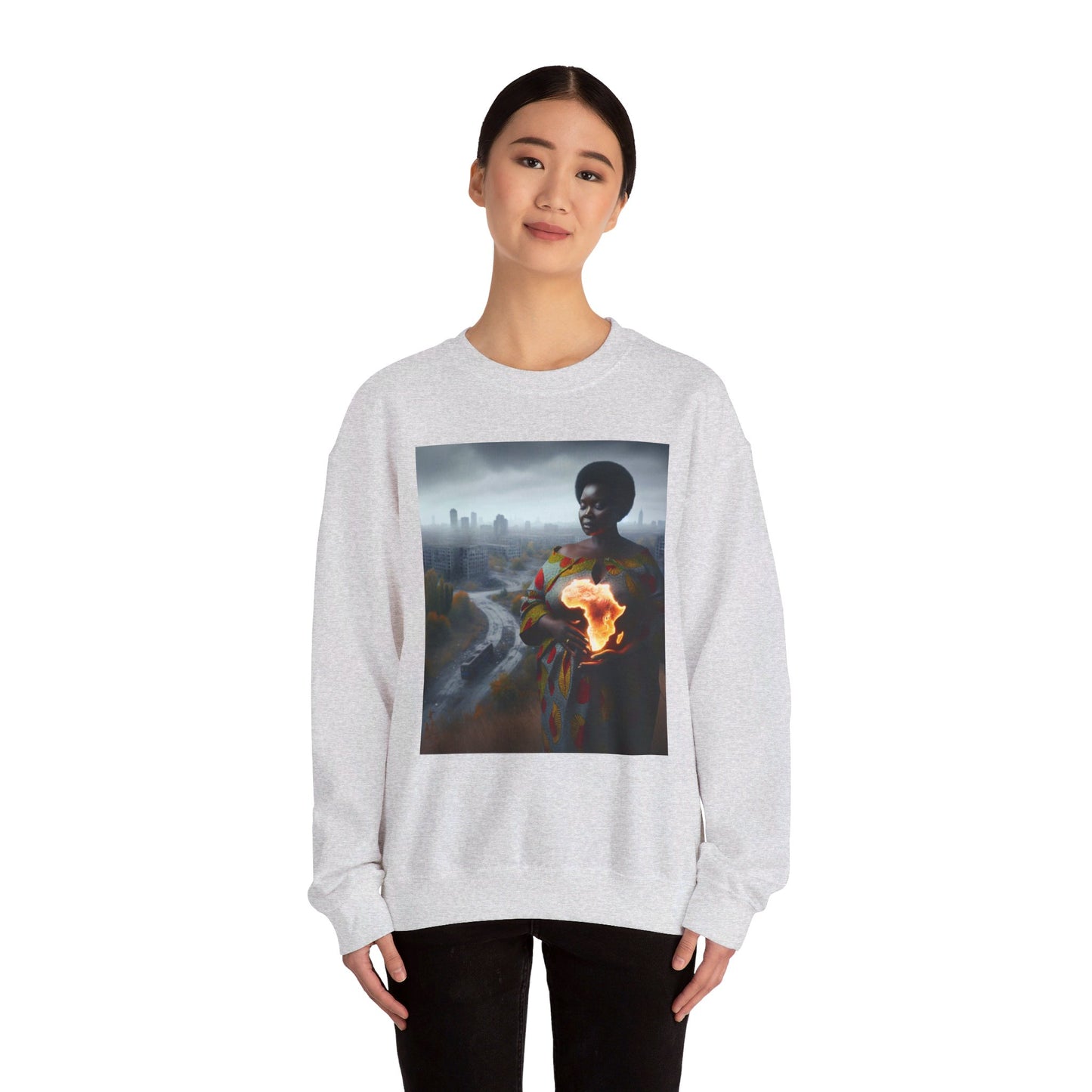 " Mother earth" Unisex Heavy Blend™ Crewneck Sweatshirt