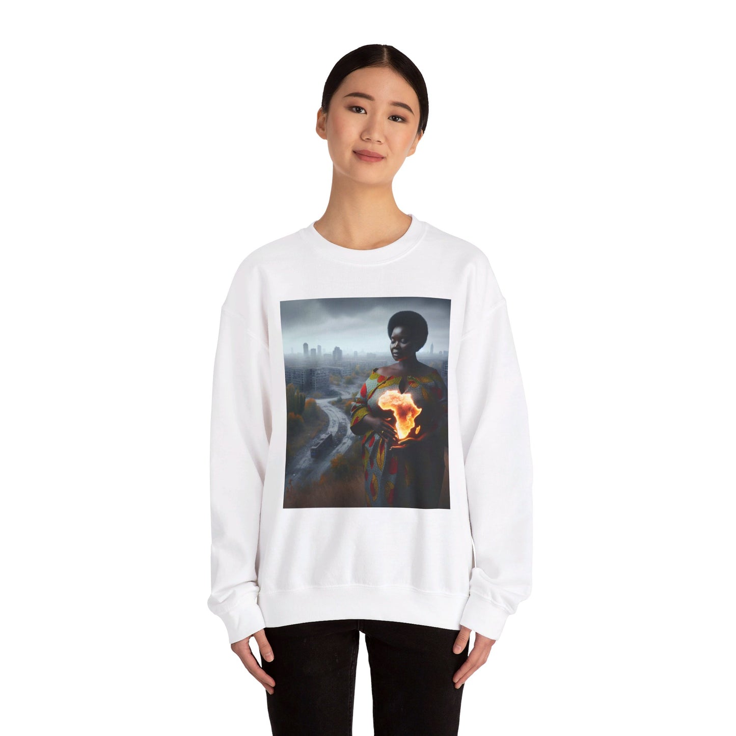 " Mother earth" Unisex Heavy Blend™ Crewneck Sweatshirt