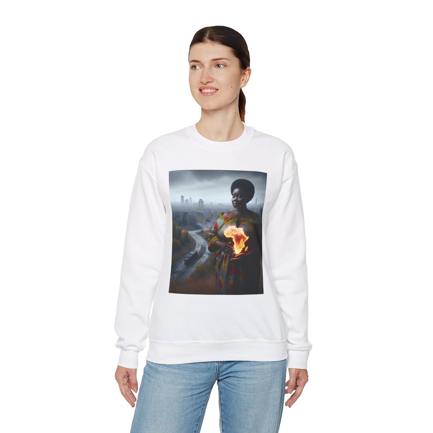 " Mother earth" Unisex Heavy Blend™ Crewneck Sweatshirt