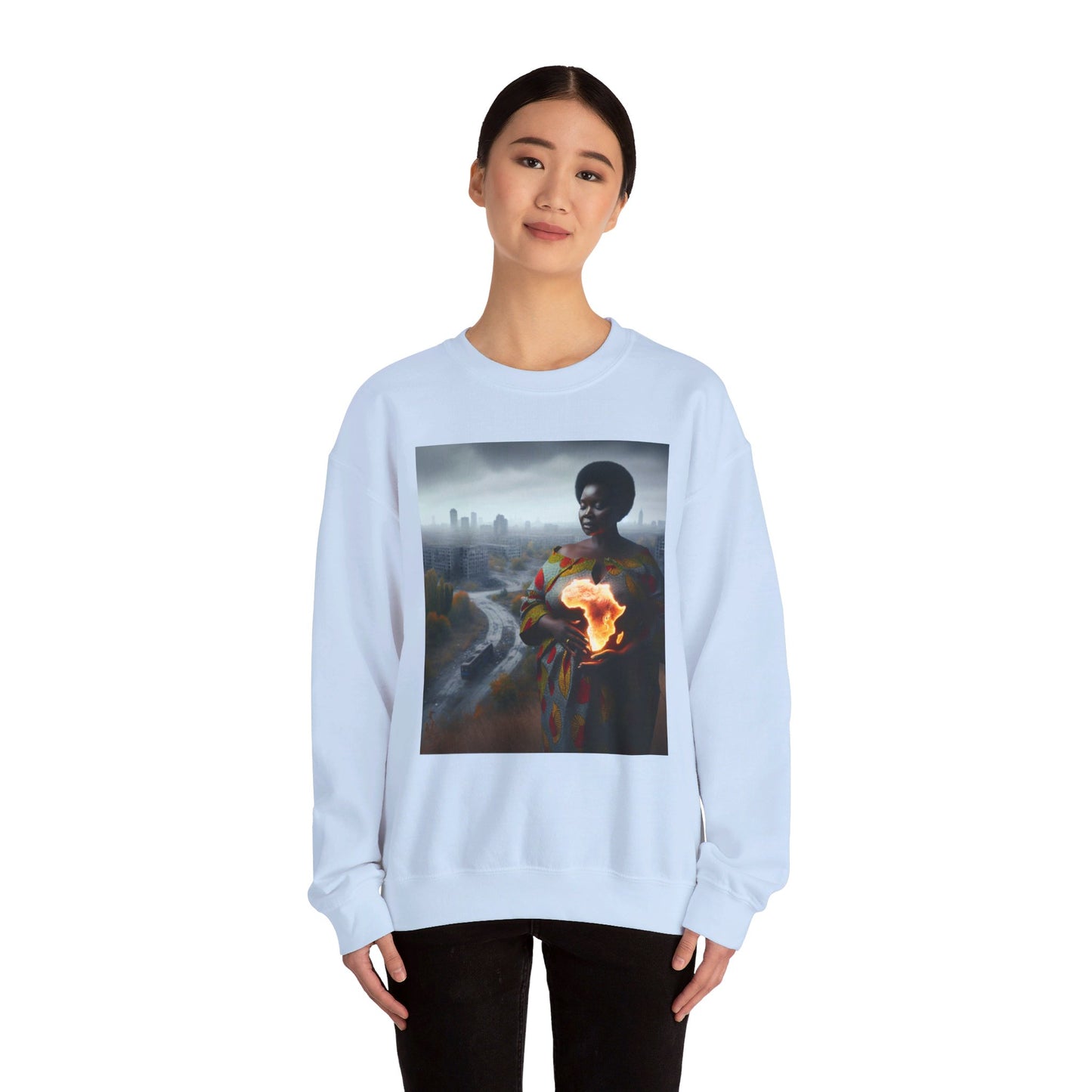 " Mother earth" Unisex Heavy Blend™ Crewneck Sweatshirt