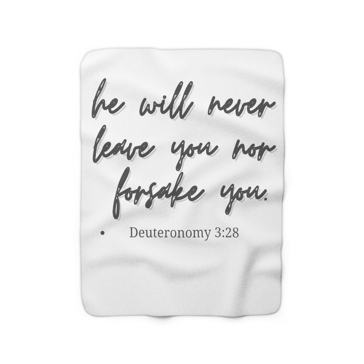 'Never Leave you"  Sherpa Fleece Blanket