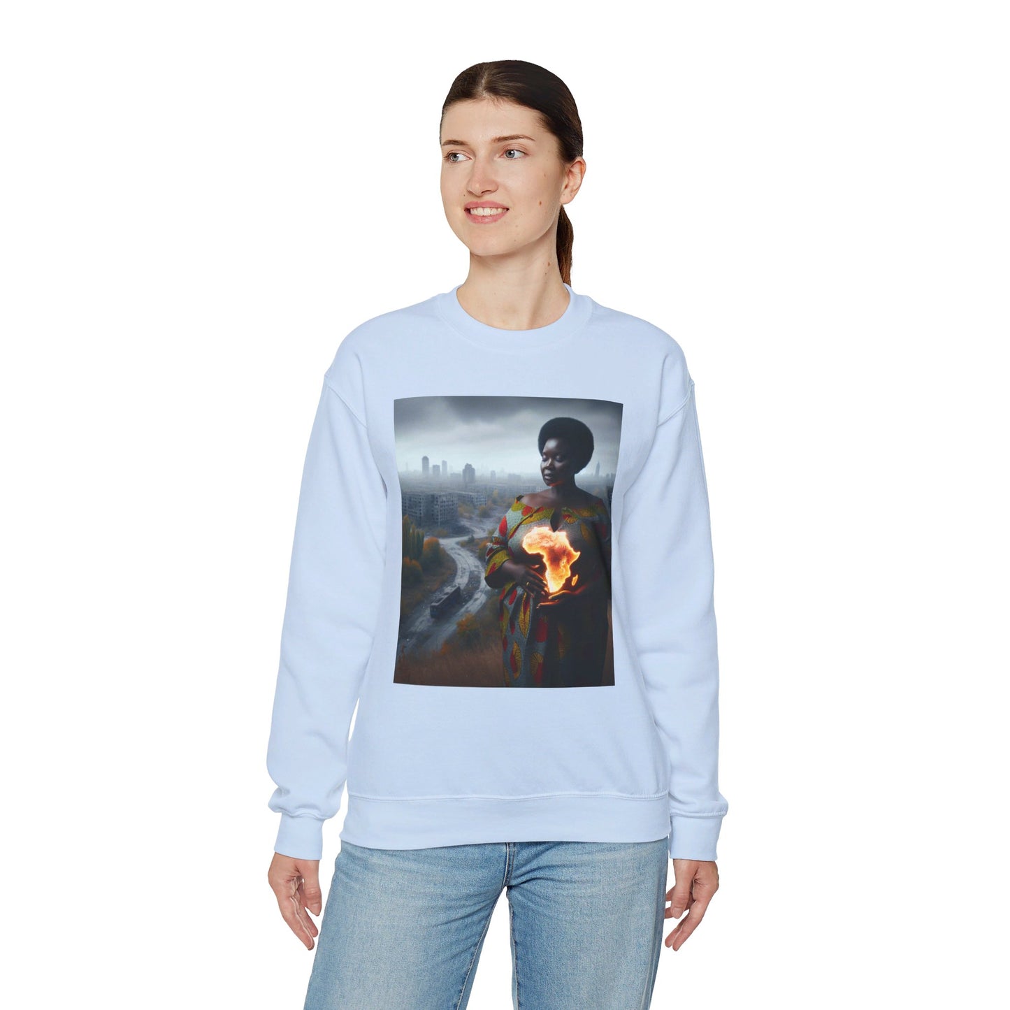 " Mother earth" Unisex Heavy Blend™ Crewneck Sweatshirt