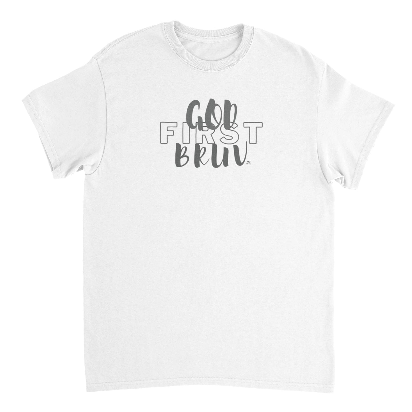 "God First Bruv"  Heavyweight Unisex Crewneck T-shirt