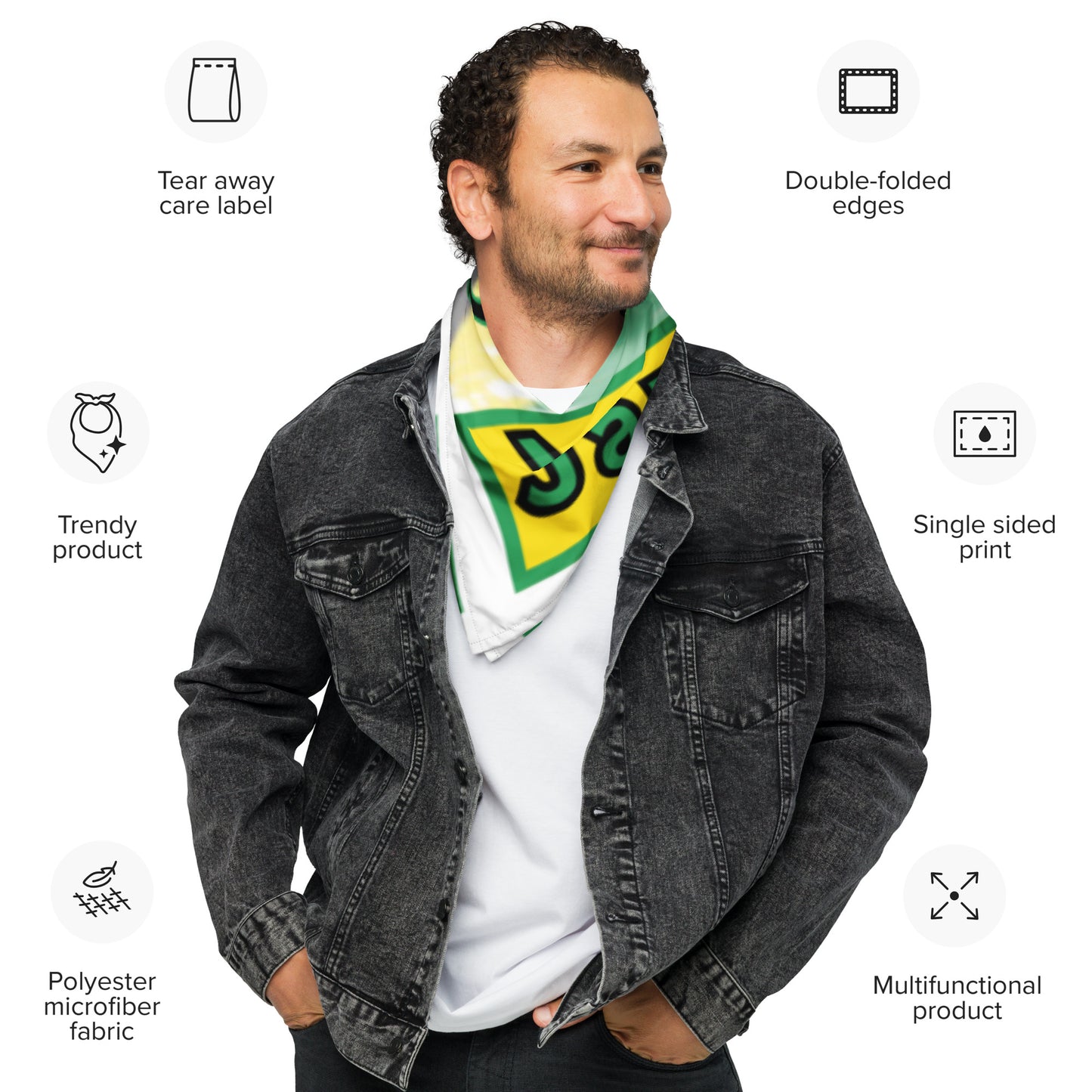 "...OUTTA Jamaica All-over print bandana