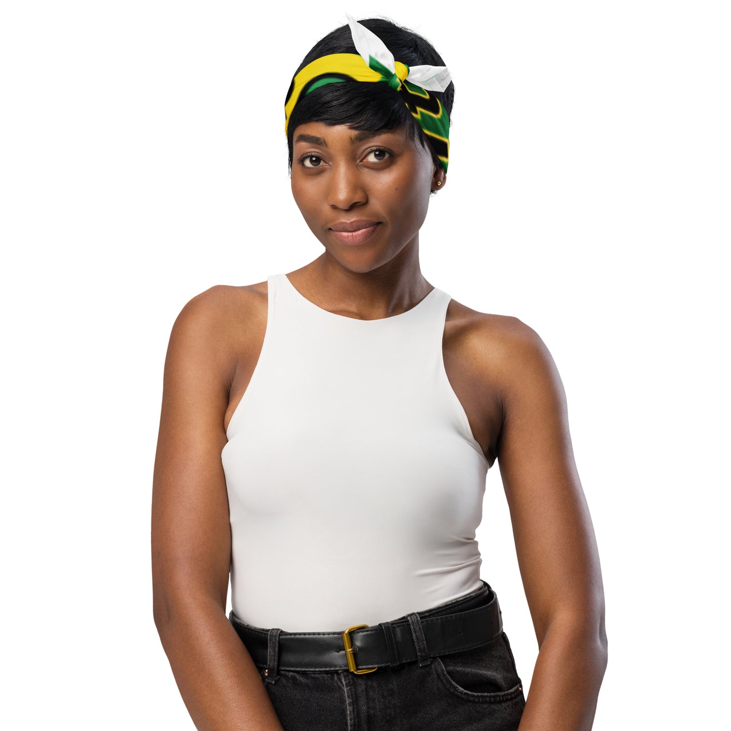 "...OUTTA Jamaica All-over print bandana