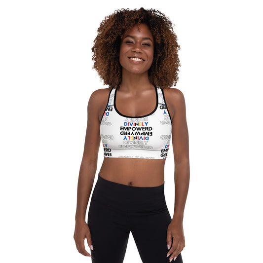 Divinely EMPOWERED" Padded Sports Bra