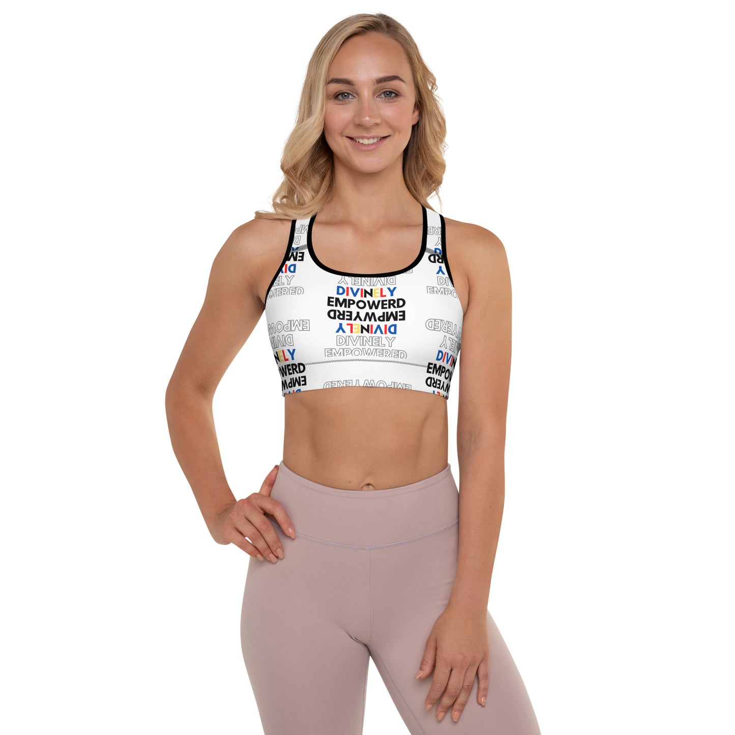 Divinely EMPOWERED" Padded Sports Bra
