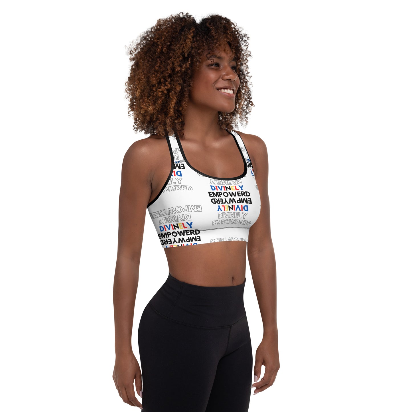 Divinely EMPOWERED" Padded Sports Bra