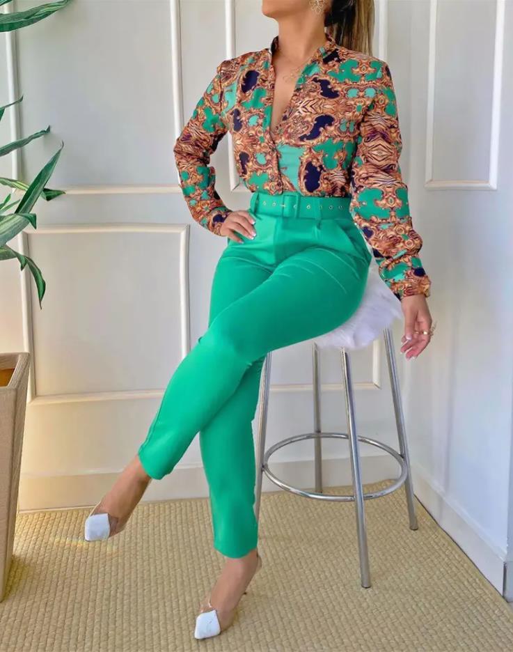 Dechris Elegant Office Wear Two Piece Sets