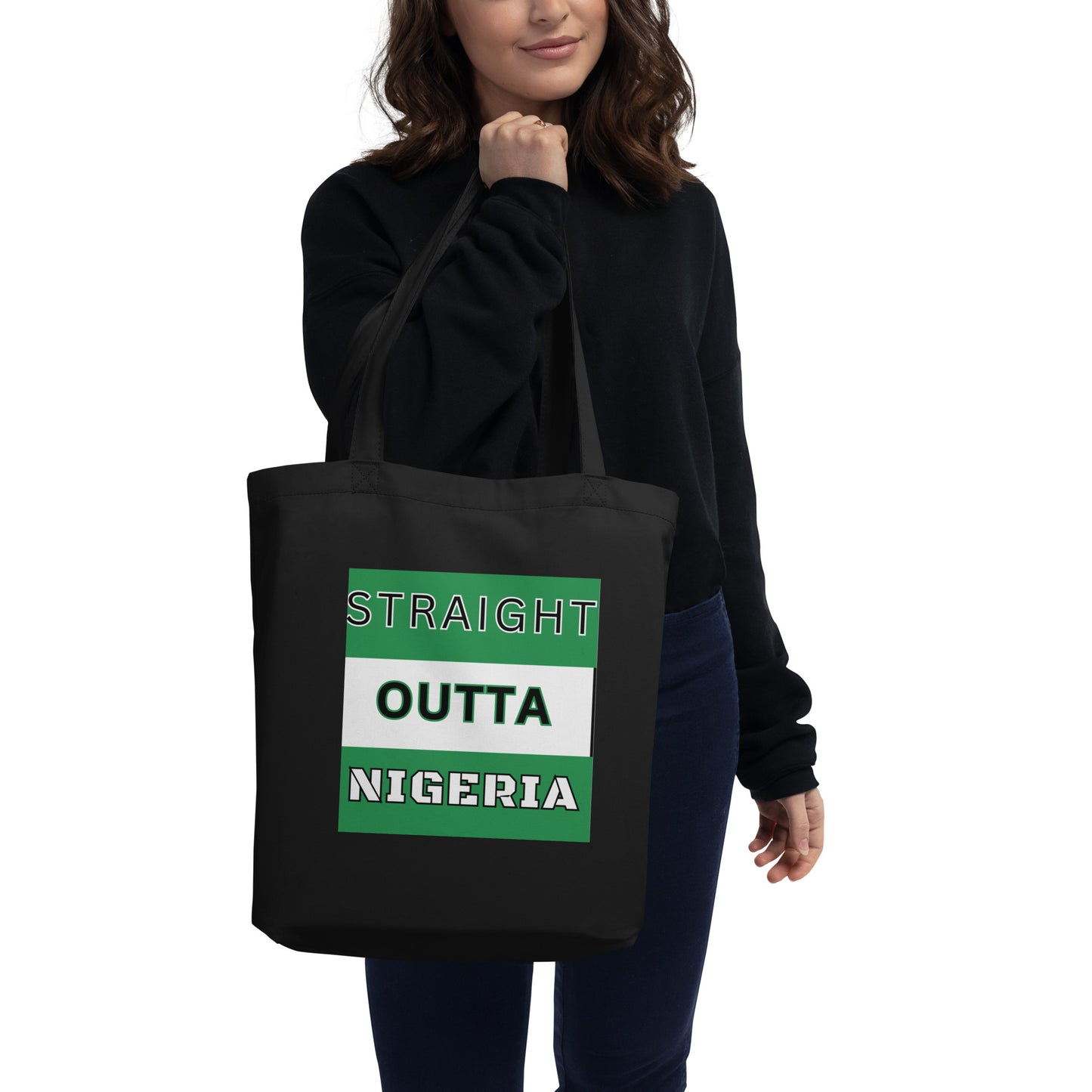 "STRAIGHT OUTTA NIGERIA" Eco Tote Bag