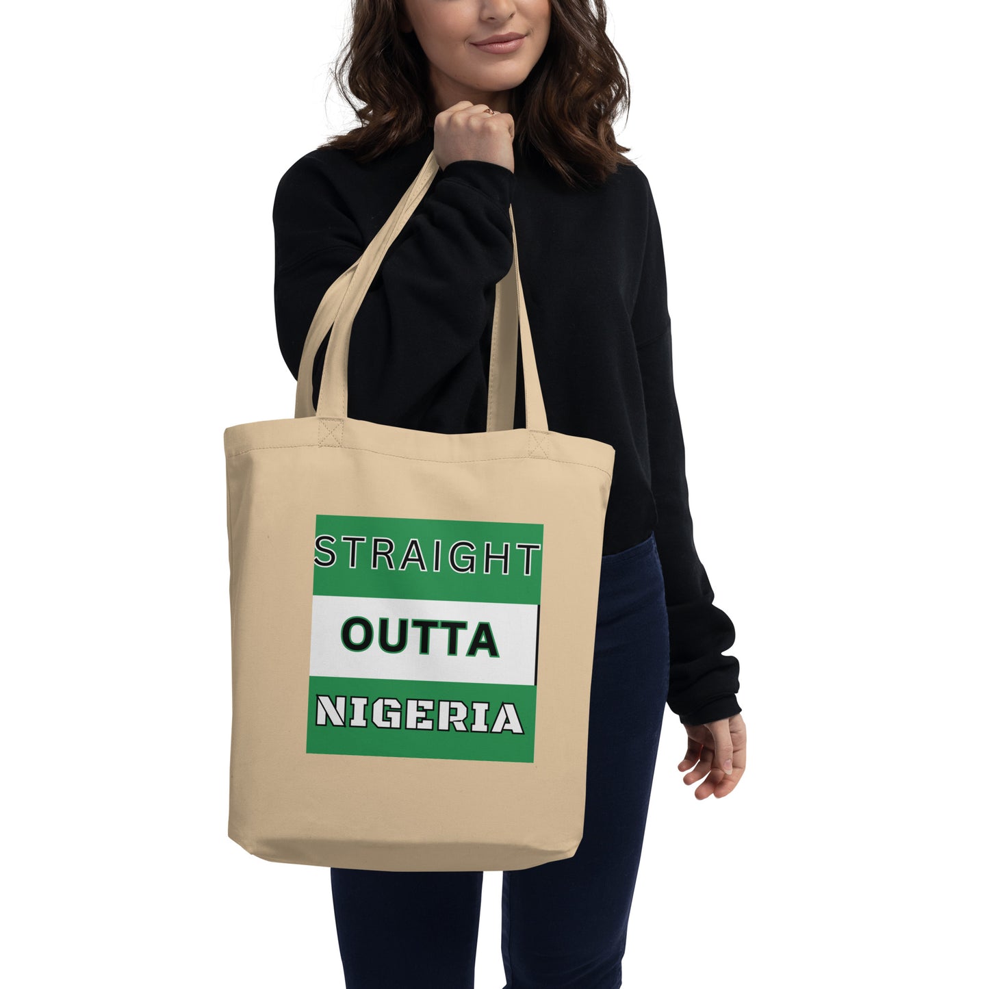 "STRAIGHT OUTTA NIGERIA" Eco Tote Bag