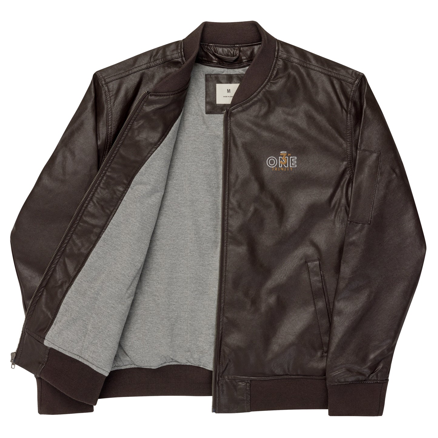 "3 IN ONE" Leather Bomber Jacket