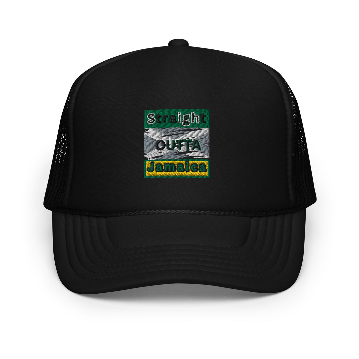 "STRAIGHT OUTTA JAMAICA" Foam trucker hat