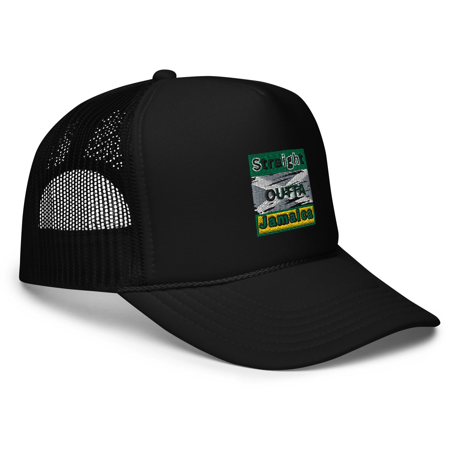"STRAIGHT OUTTA JAMAICA" Foam trucker hat