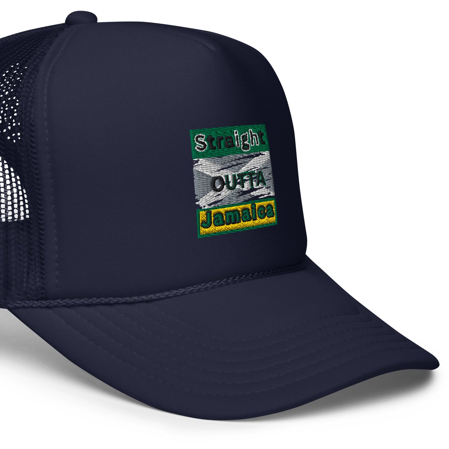 "STRAIGHT OUTTA JAMAICA" Foam trucker hat