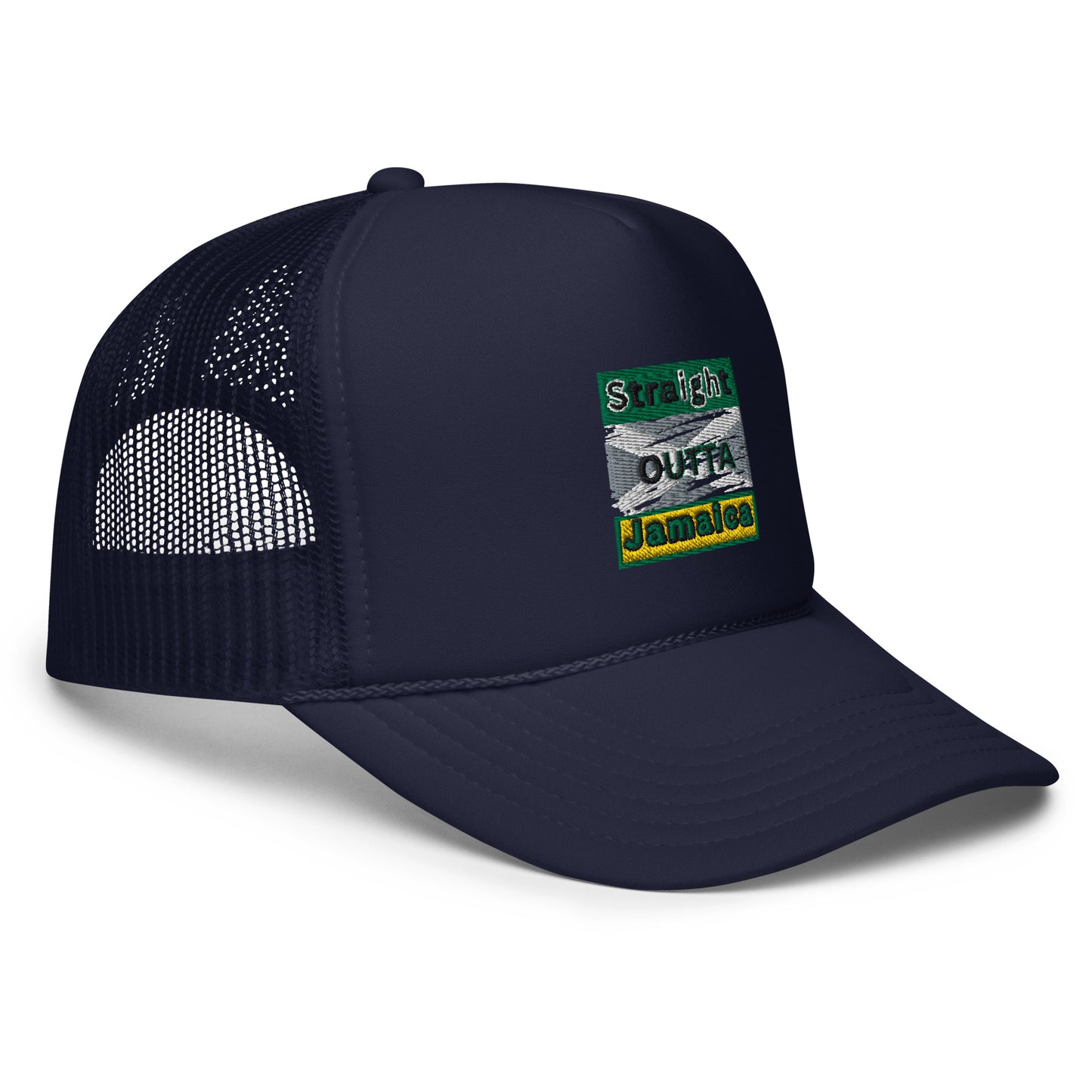 "STRAIGHT OUTTA JAMAICA" Foam trucker hat