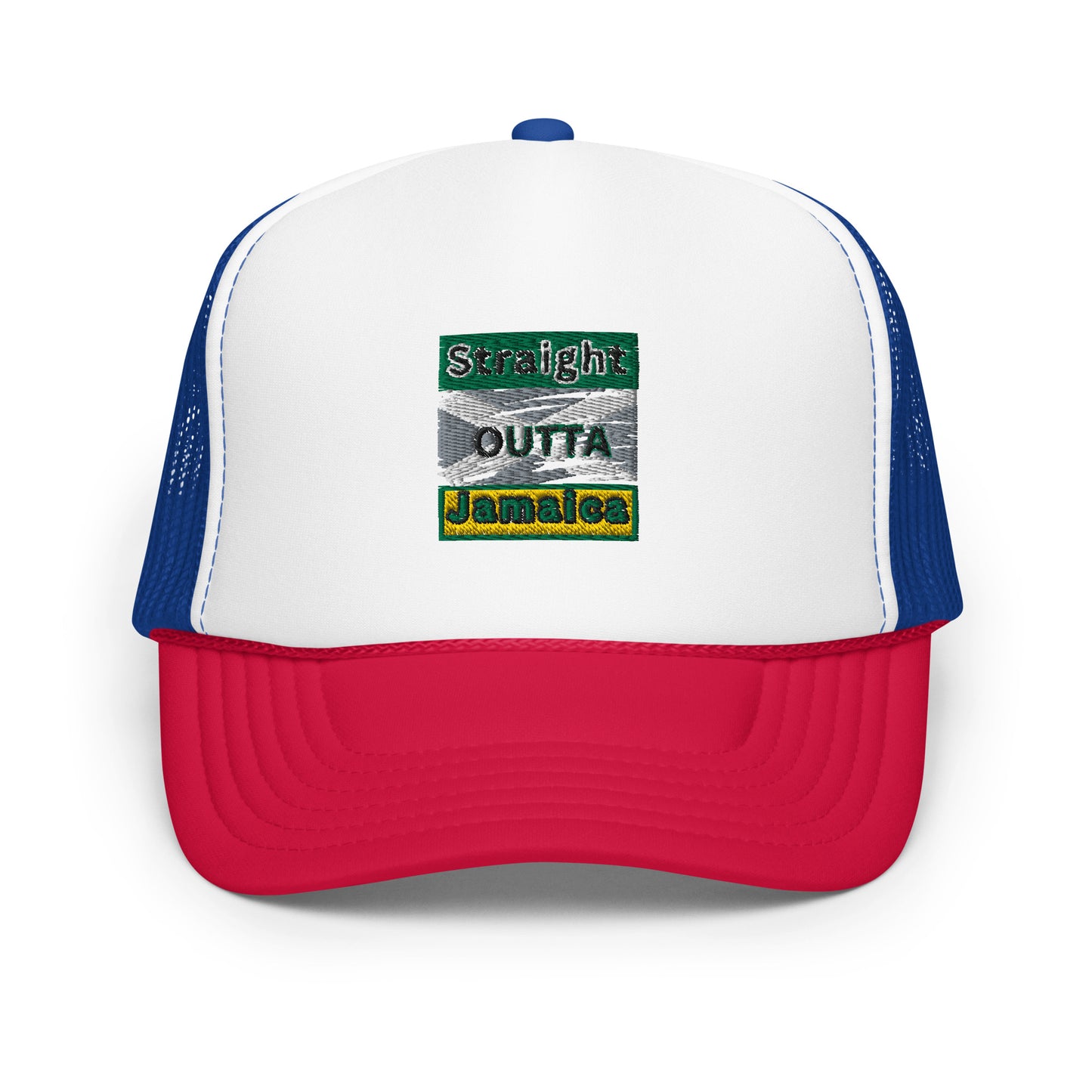"STRAIGHT OUTTA JAMAICA" Foam trucker hat