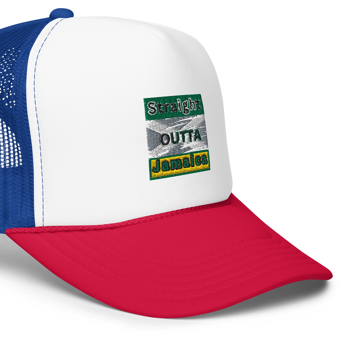 "STRAIGHT OUTTA JAMAICA" Foam trucker hat