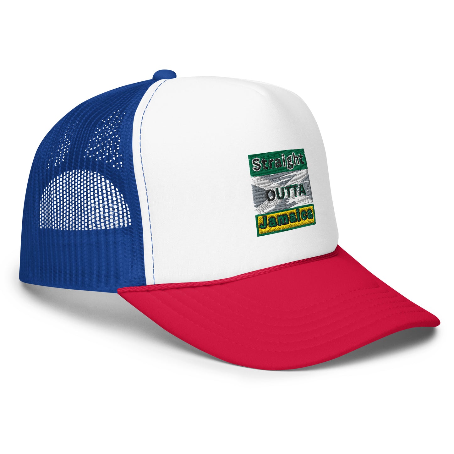 "STRAIGHT OUTTA JAMAICA" Foam trucker hat