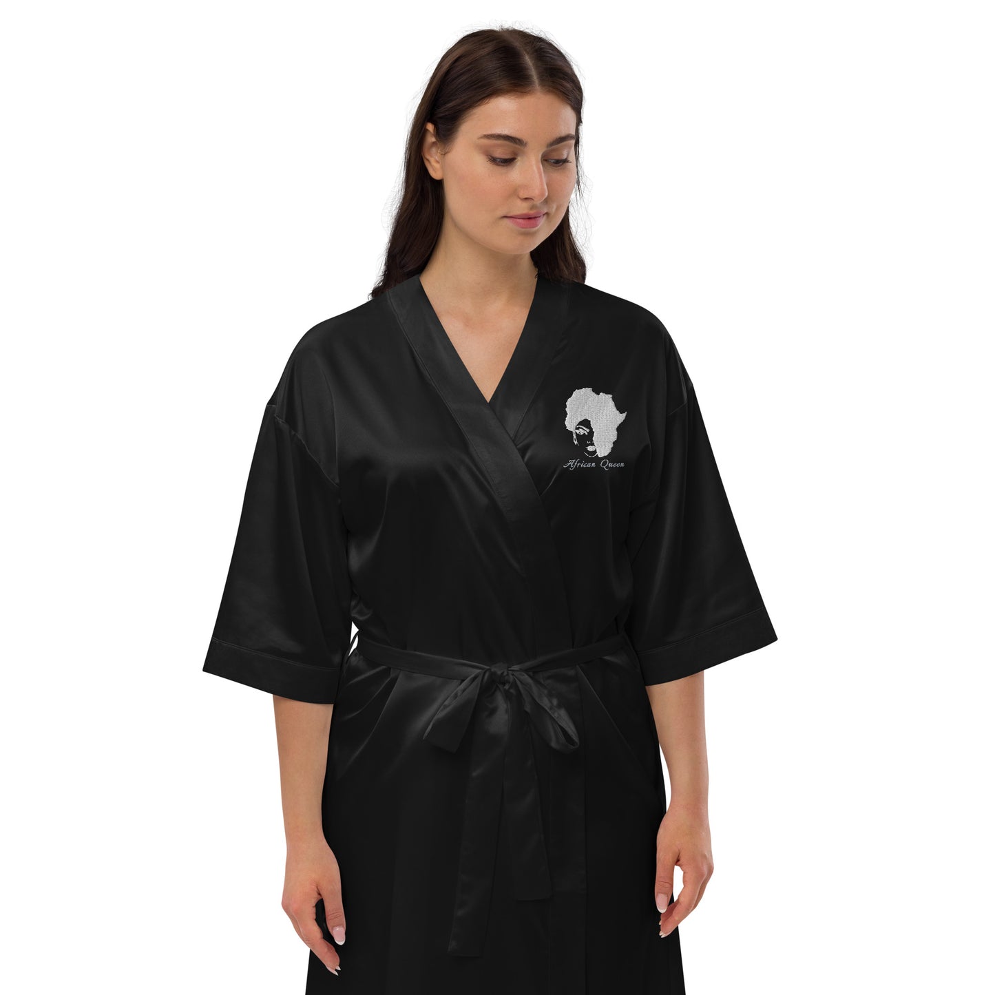 Satin robe