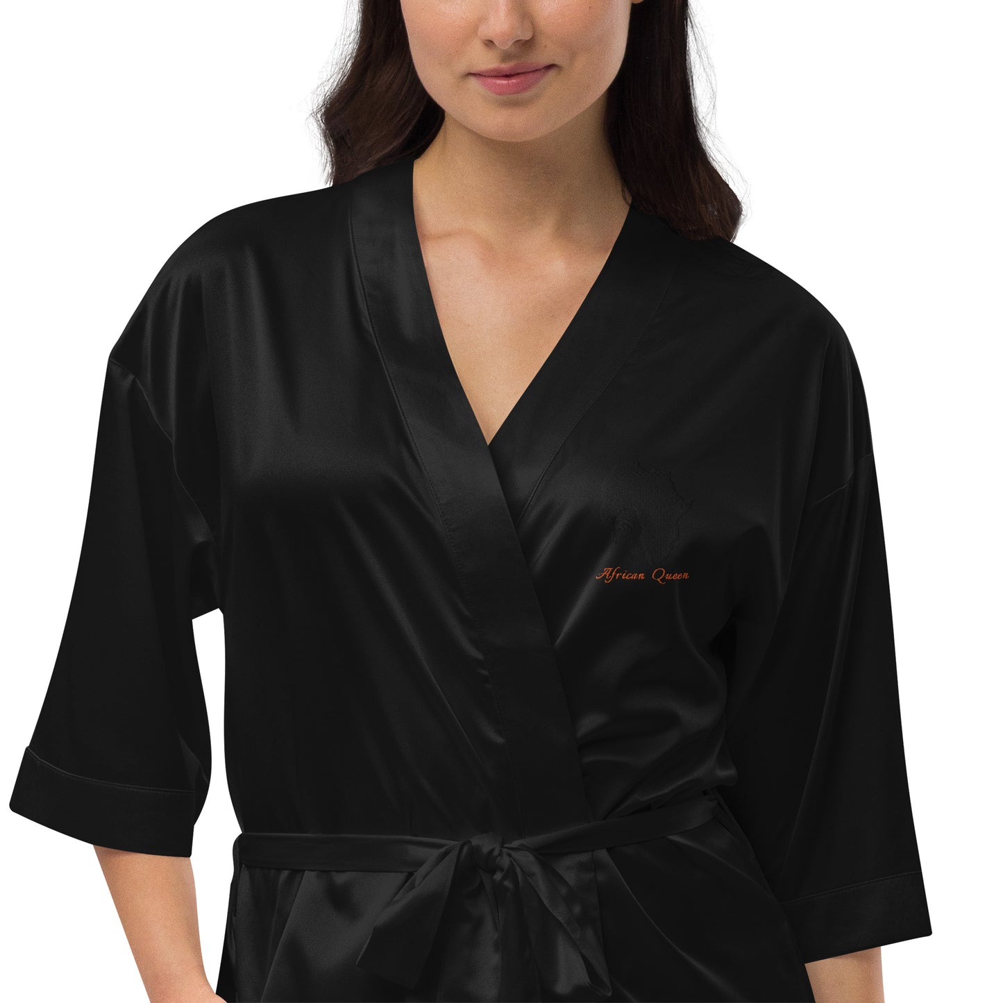 Satin robe