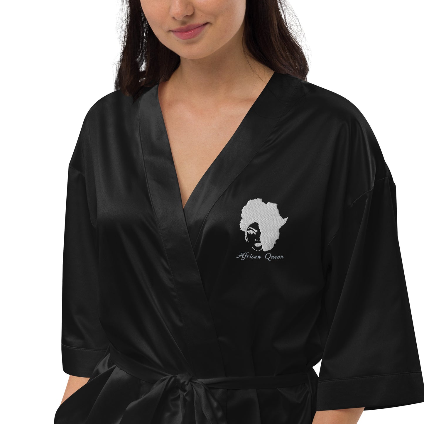 Satin robe