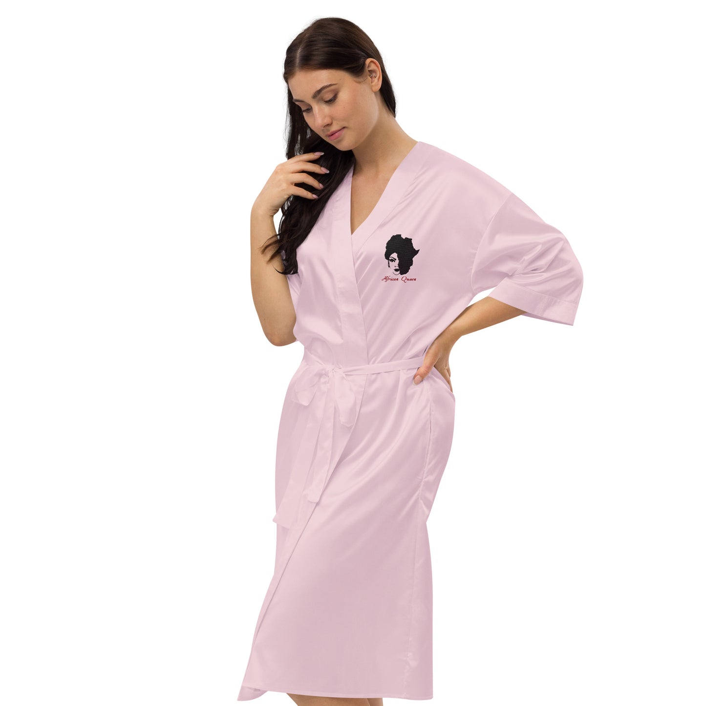 Satin robe