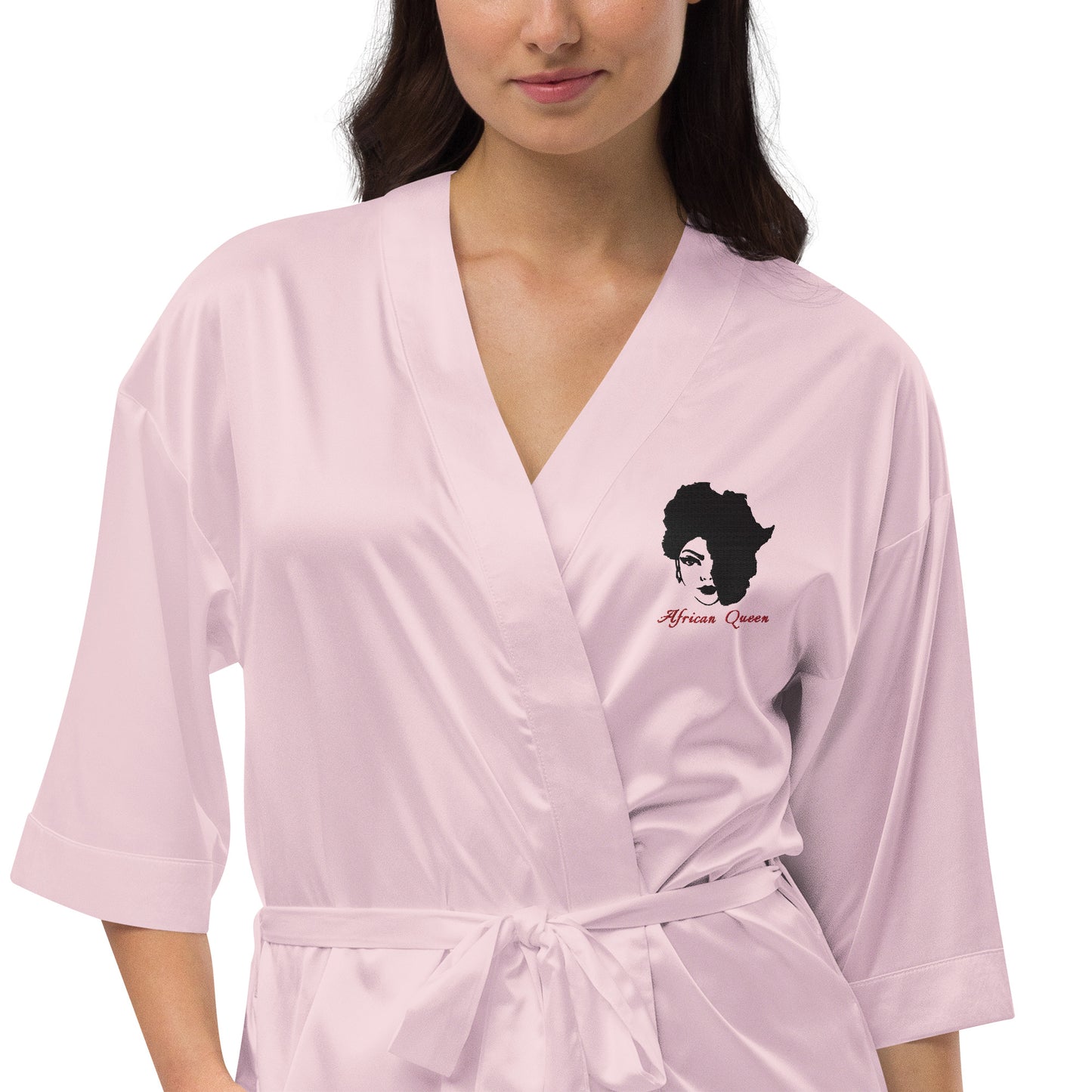 Satin robe