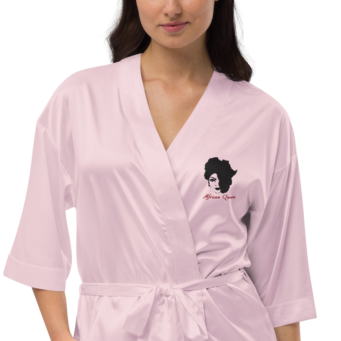 Satin robe