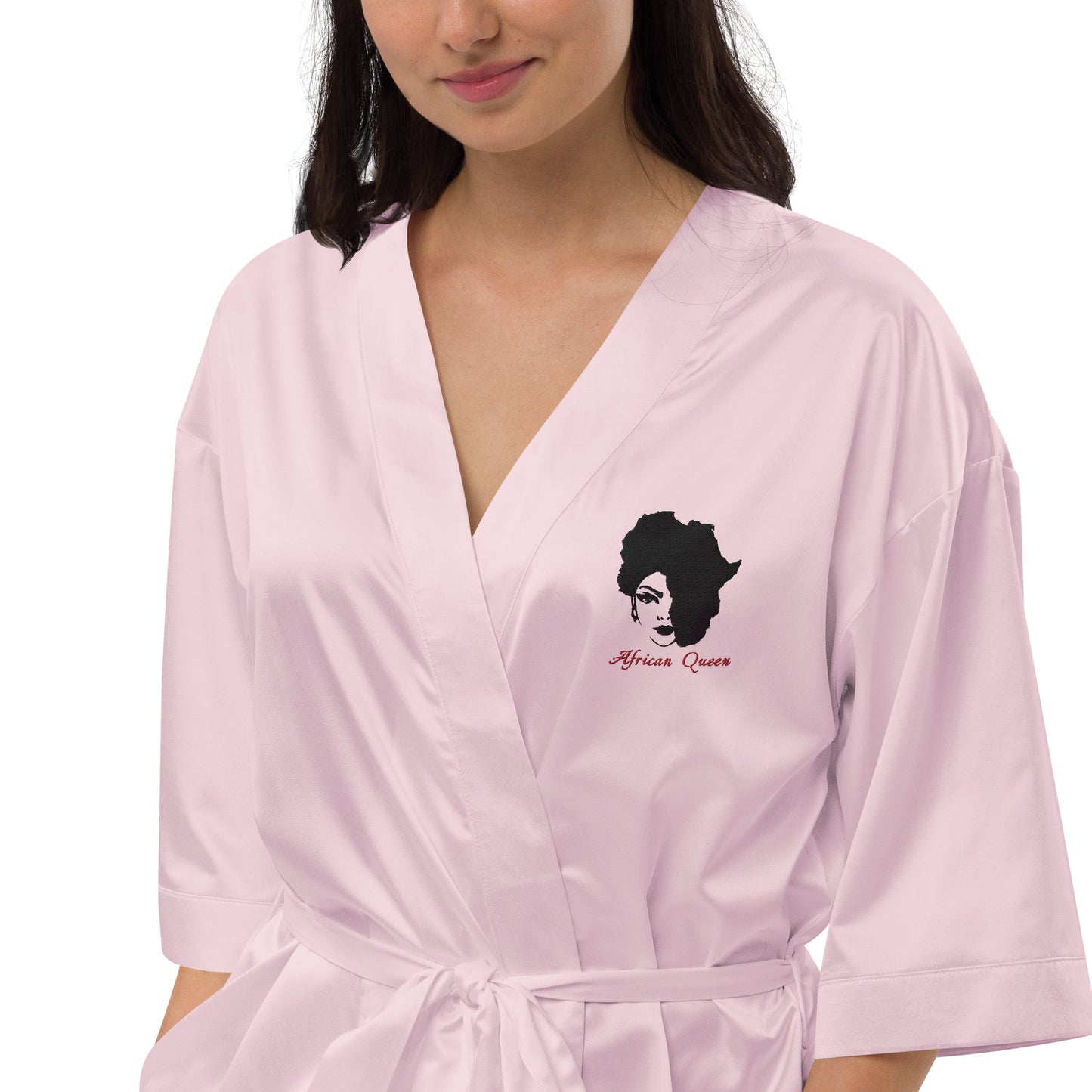 Satin robe