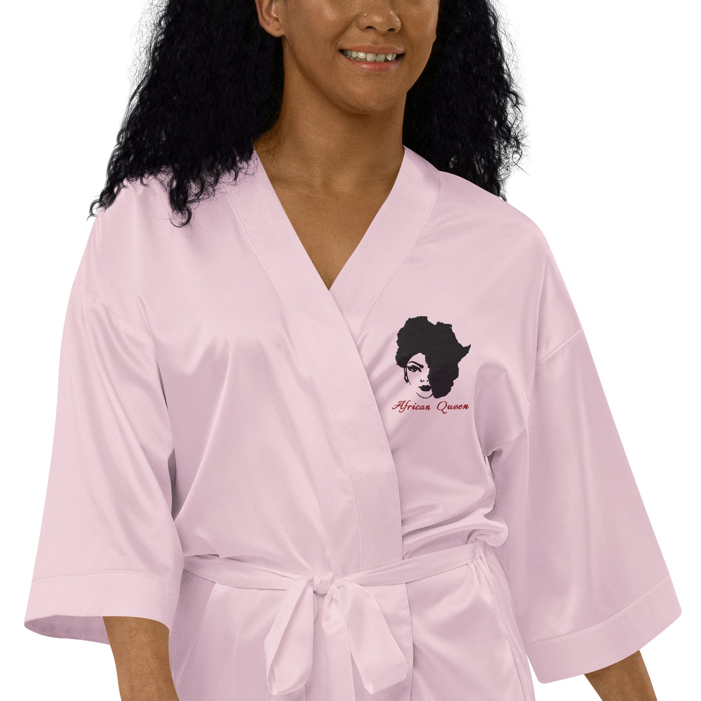 Satin robe
