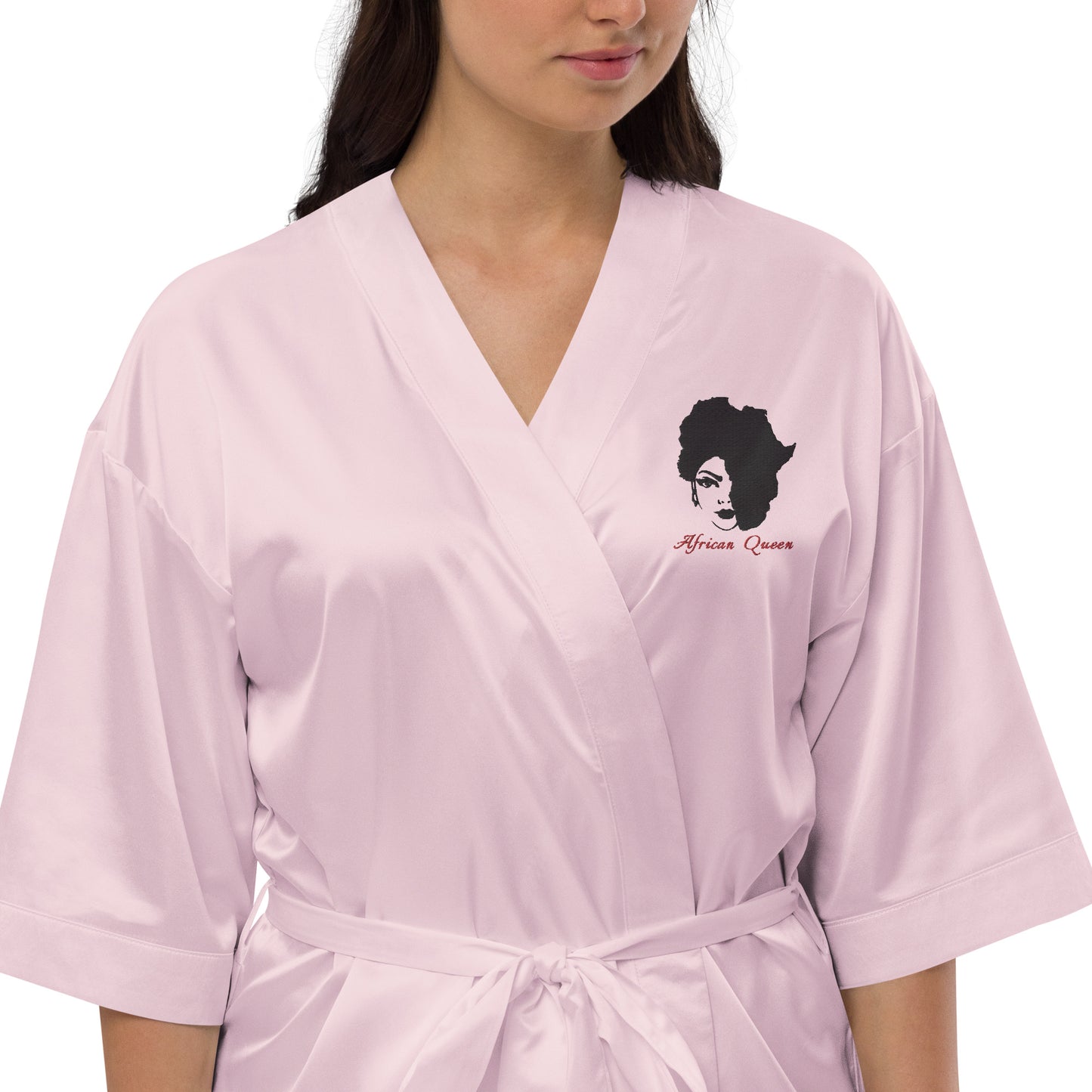 Satin robe