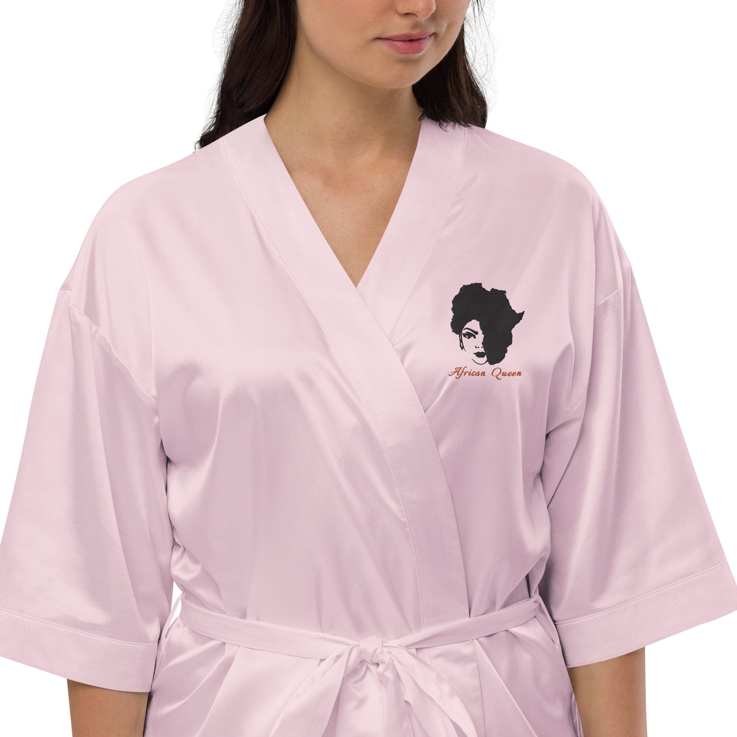 Satin robe