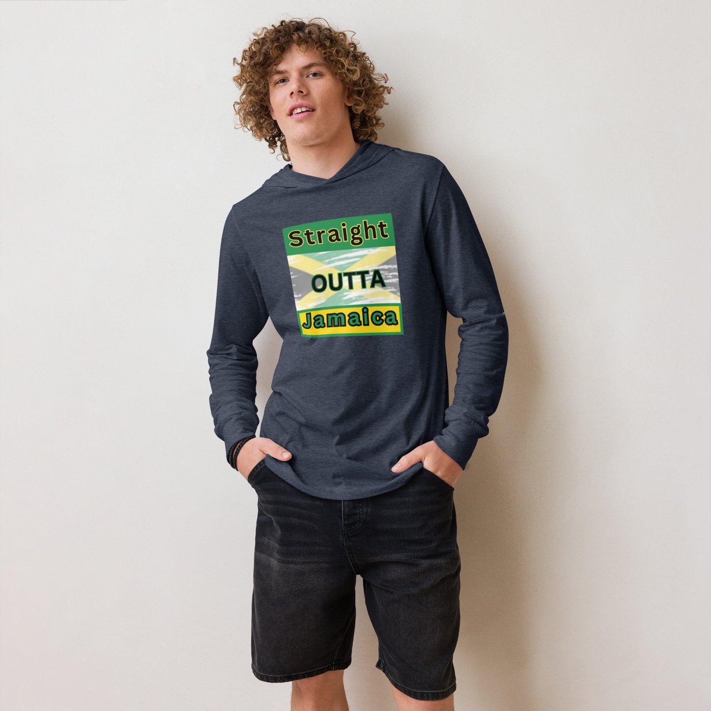 "Outta Jamaica" Hooded long-sleeve tee