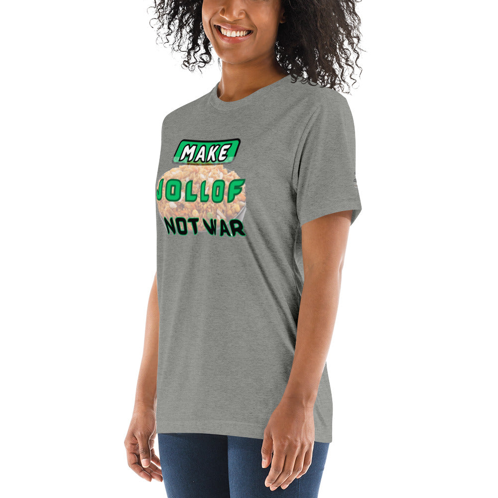 "Make Jollof Not War" Short sleeve t-shirt