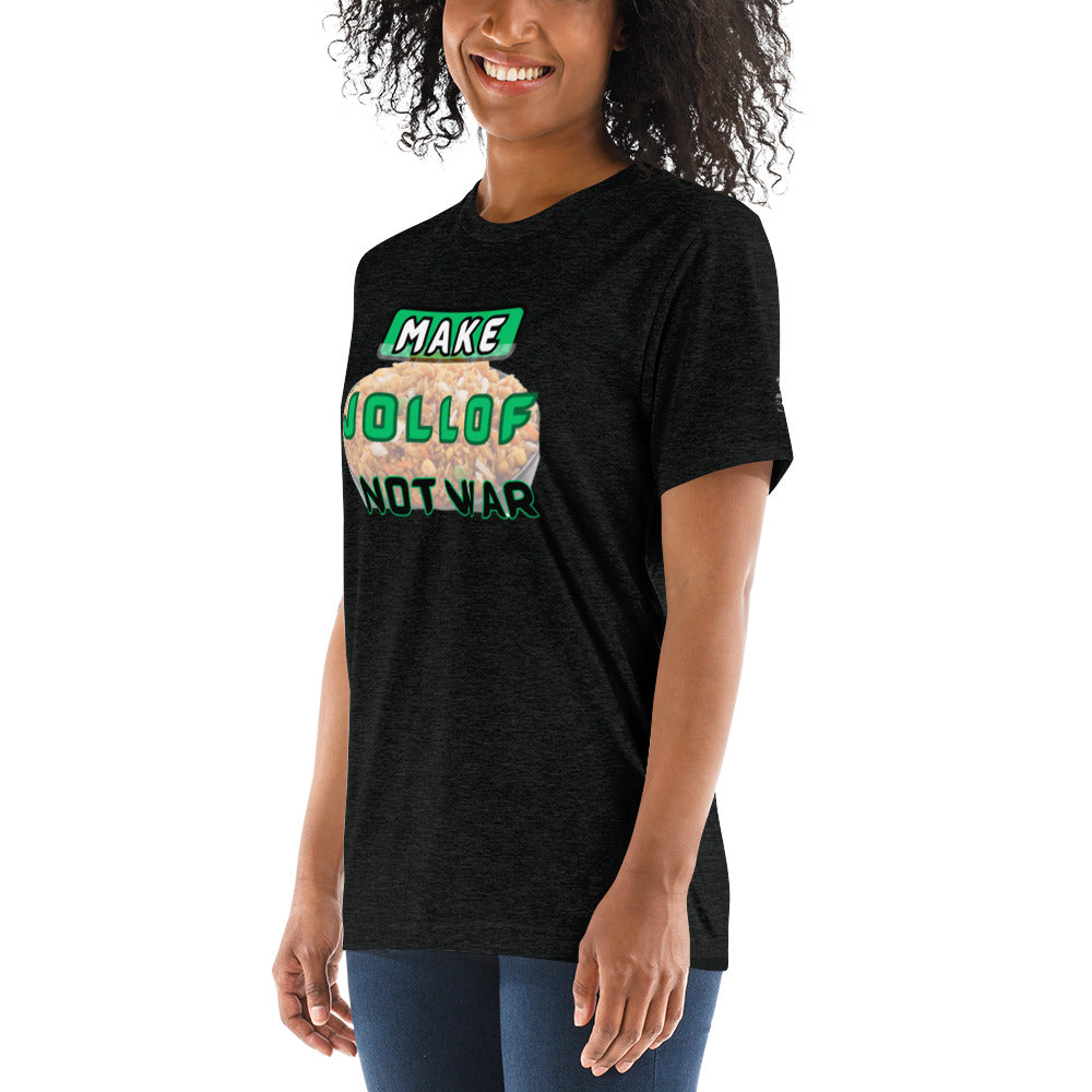 "Make Jollof Not War" Short sleeve t-shirt