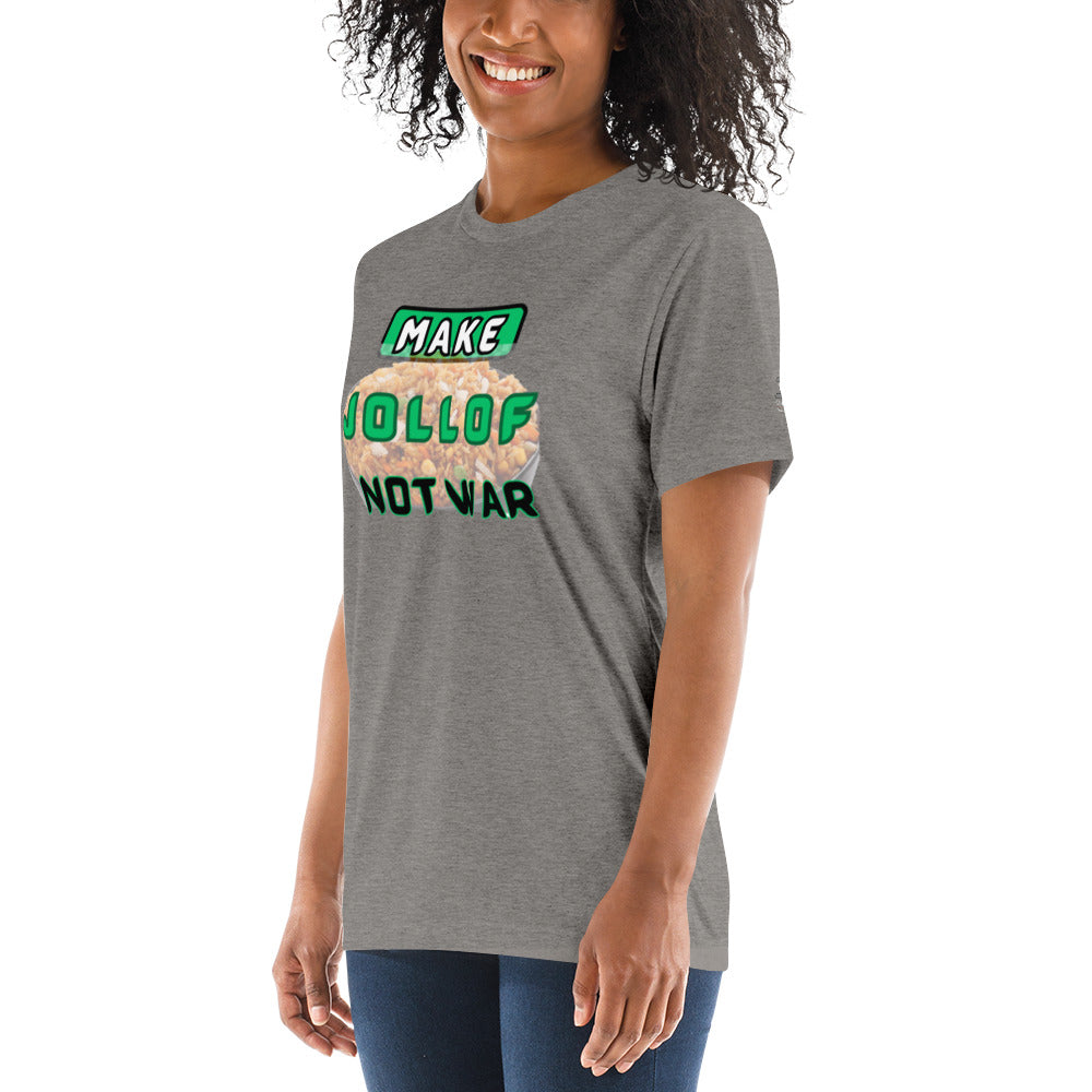 "Make Jollof Not War" Short sleeve t-shirt