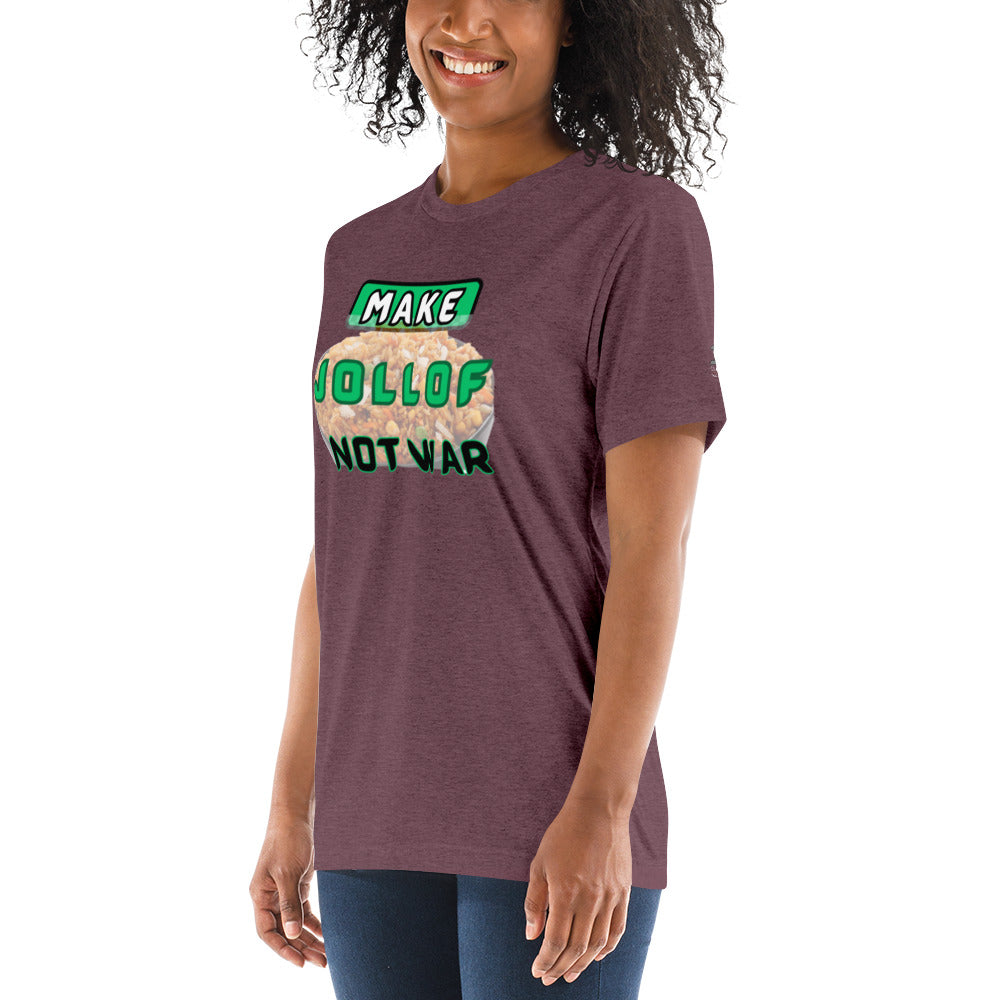 "Make Jollof Not War" Short sleeve t-shirt