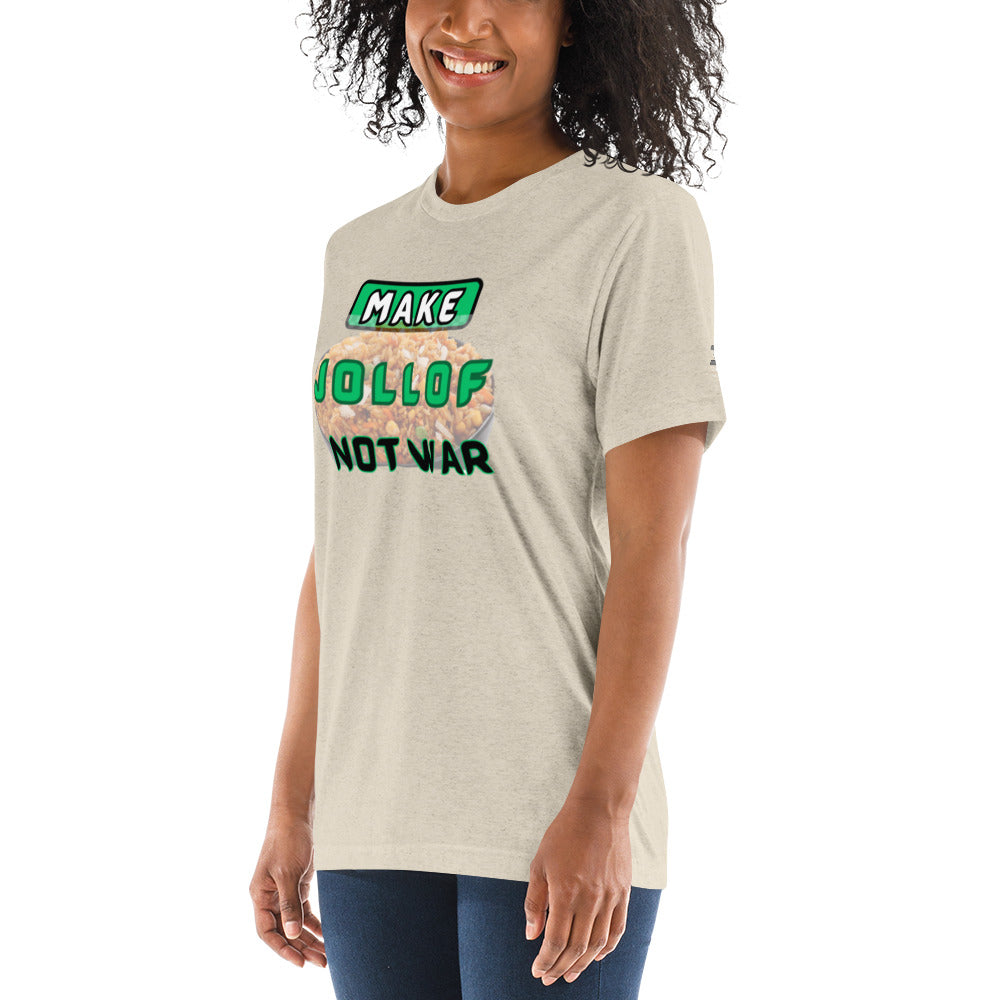 "Make Jollof Not War" Short sleeve t-shirt