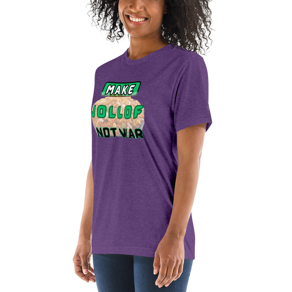 "Make Jollof Not War" Short sleeve t-shirt