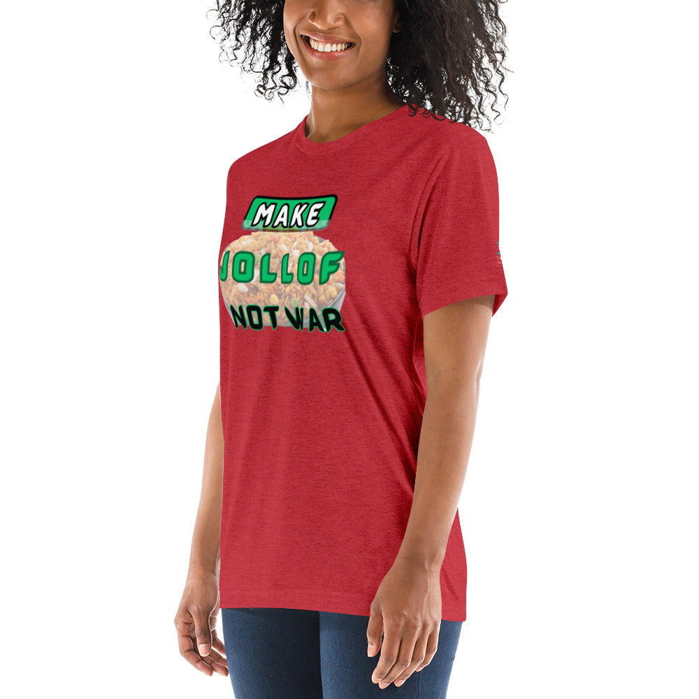 "Make Jollof Not War" Short sleeve t-shirt