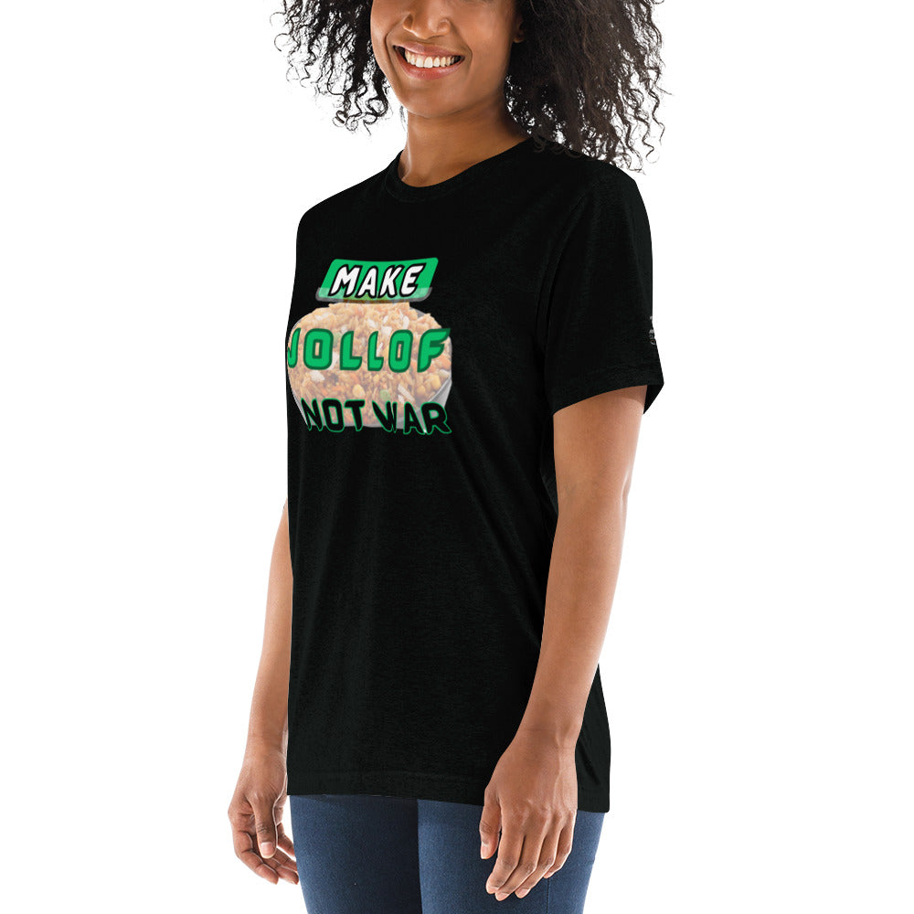 "Make Jollof Not War" Short sleeve t-shirt