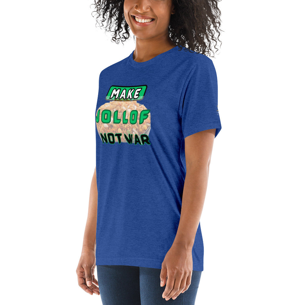 "Make Jollof Not War" Short sleeve t-shirt