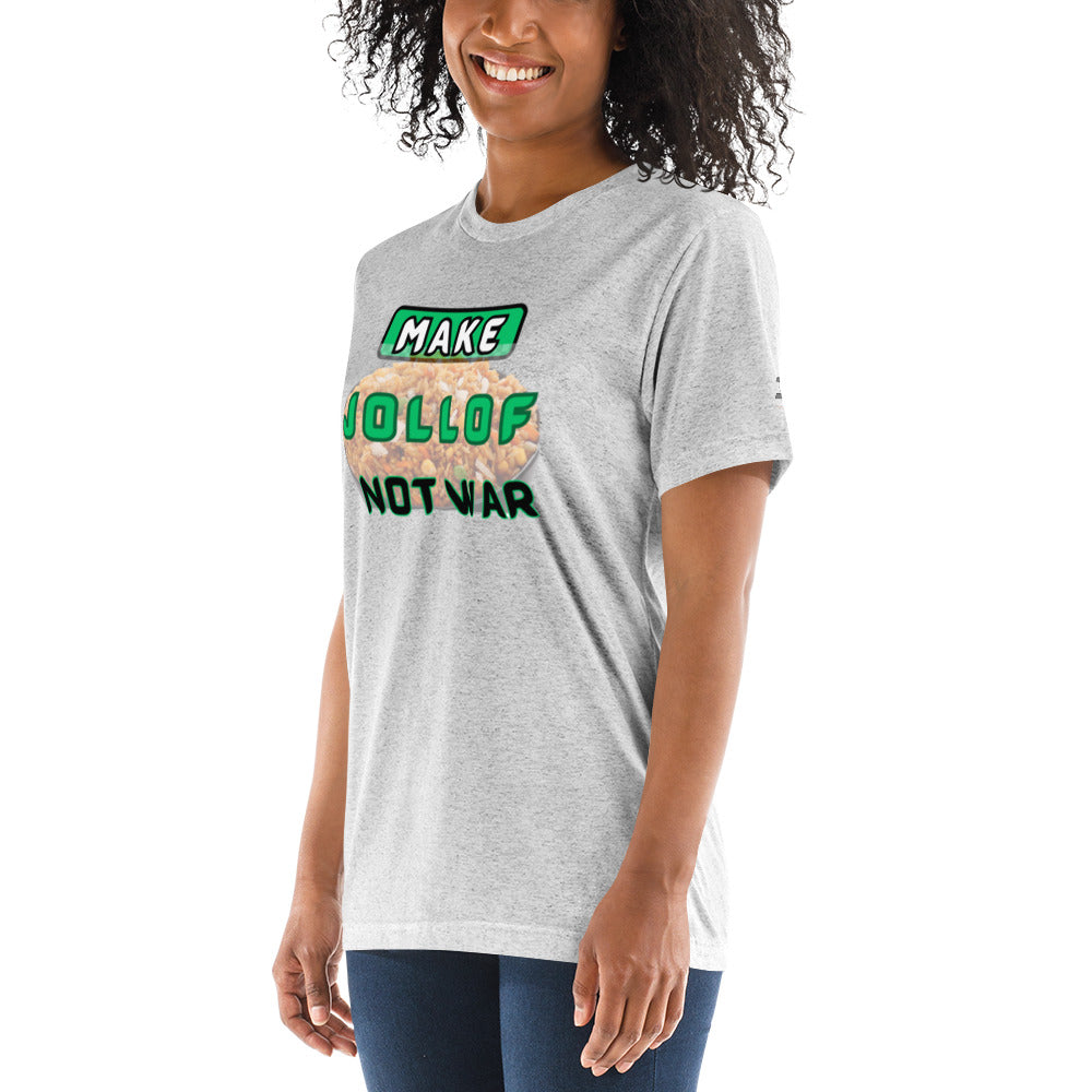 "Make Jollof Not War" Short sleeve t-shirt