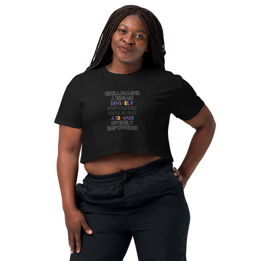"Divinely Empowered" Women’s crop top