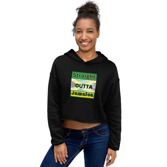"Outta Jamaica"Crop Hoodie